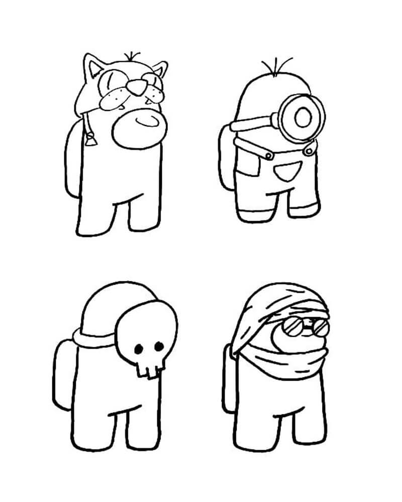 Coloring Pages Among Us Free Printable Impostor Colorare Ausmalbilder