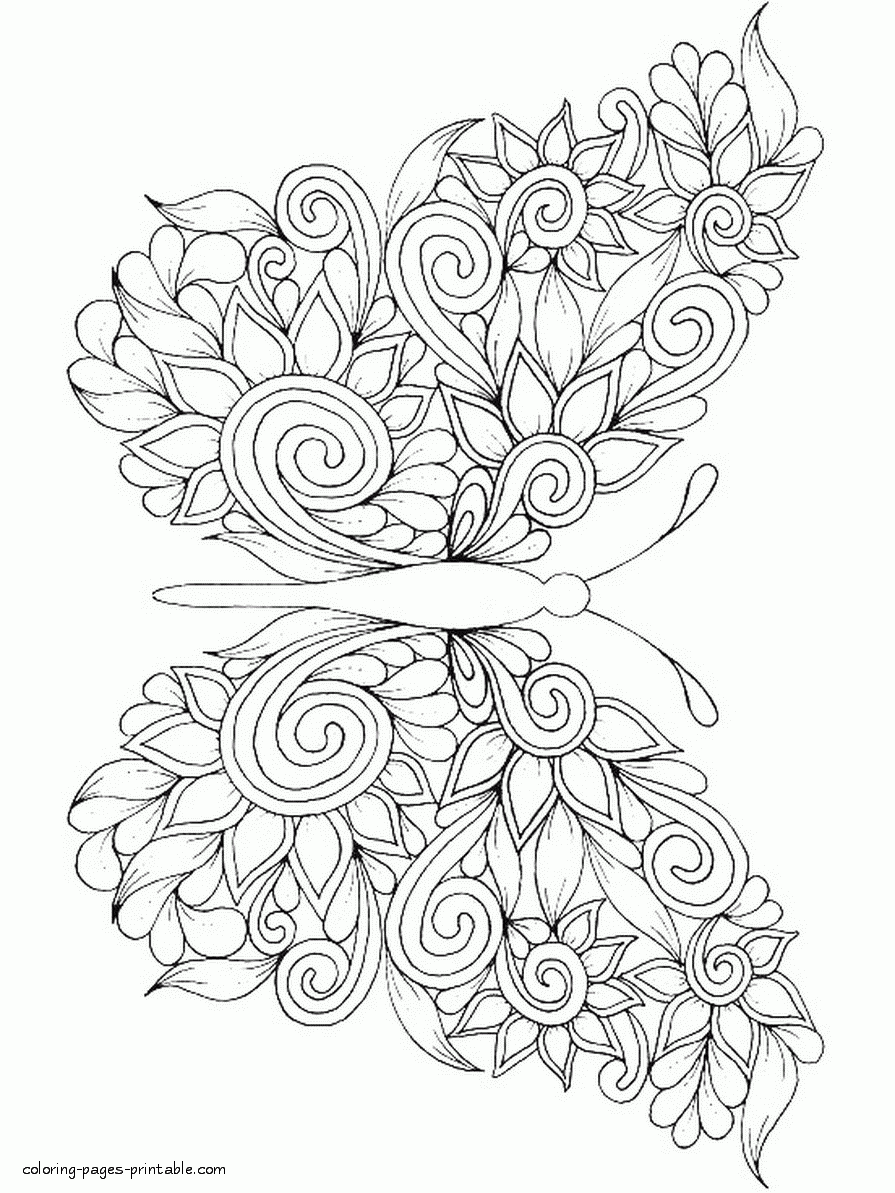 free printable pictures of flowers and butterflies