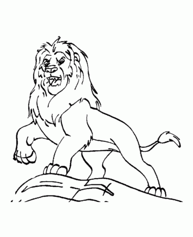 Coloring Pages Lion Coloring Home