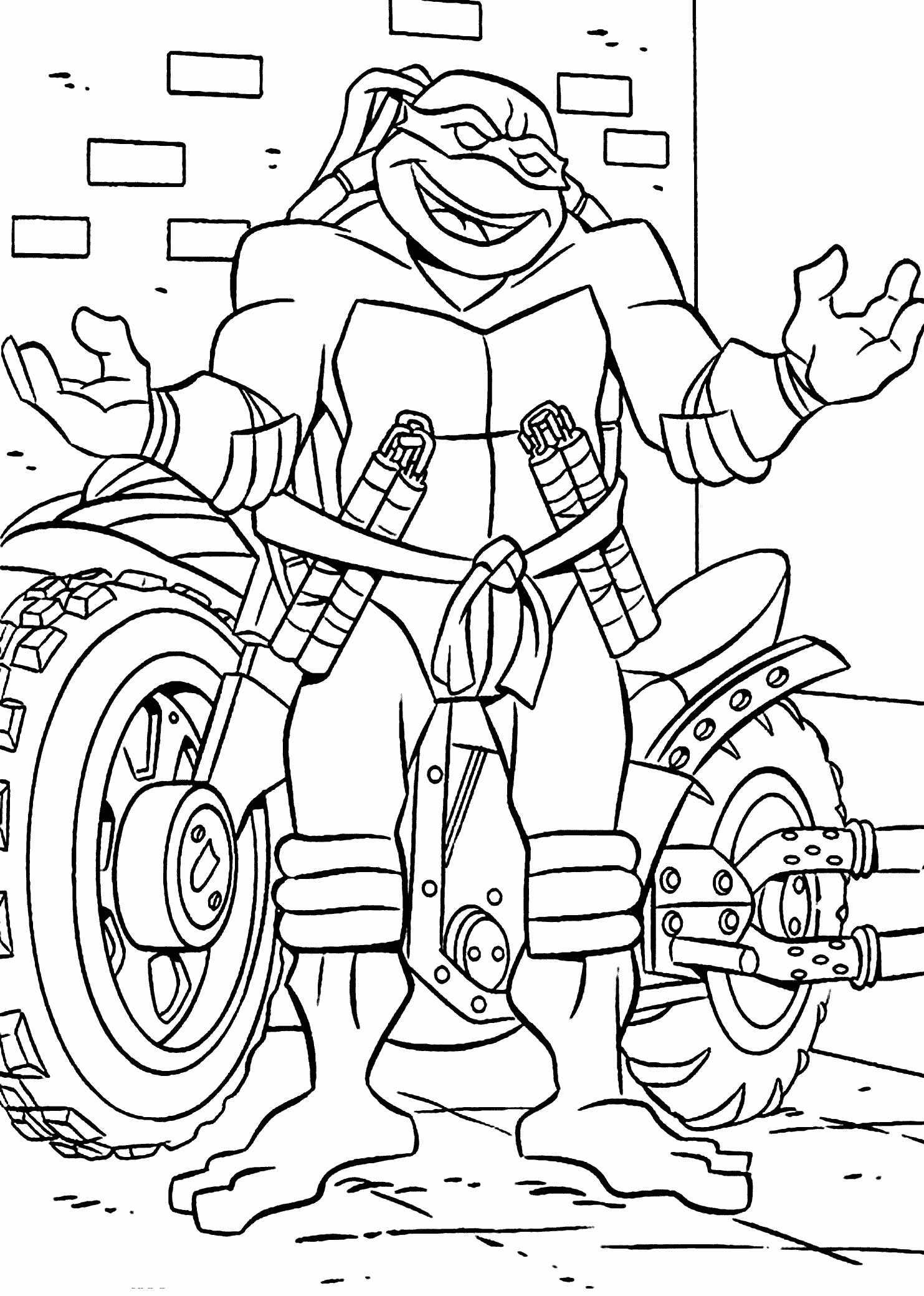 Coloring Pages Ninja Turtles Printables
