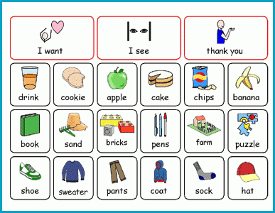 Communication Boards Pdf Free Printable Pecs Pictures