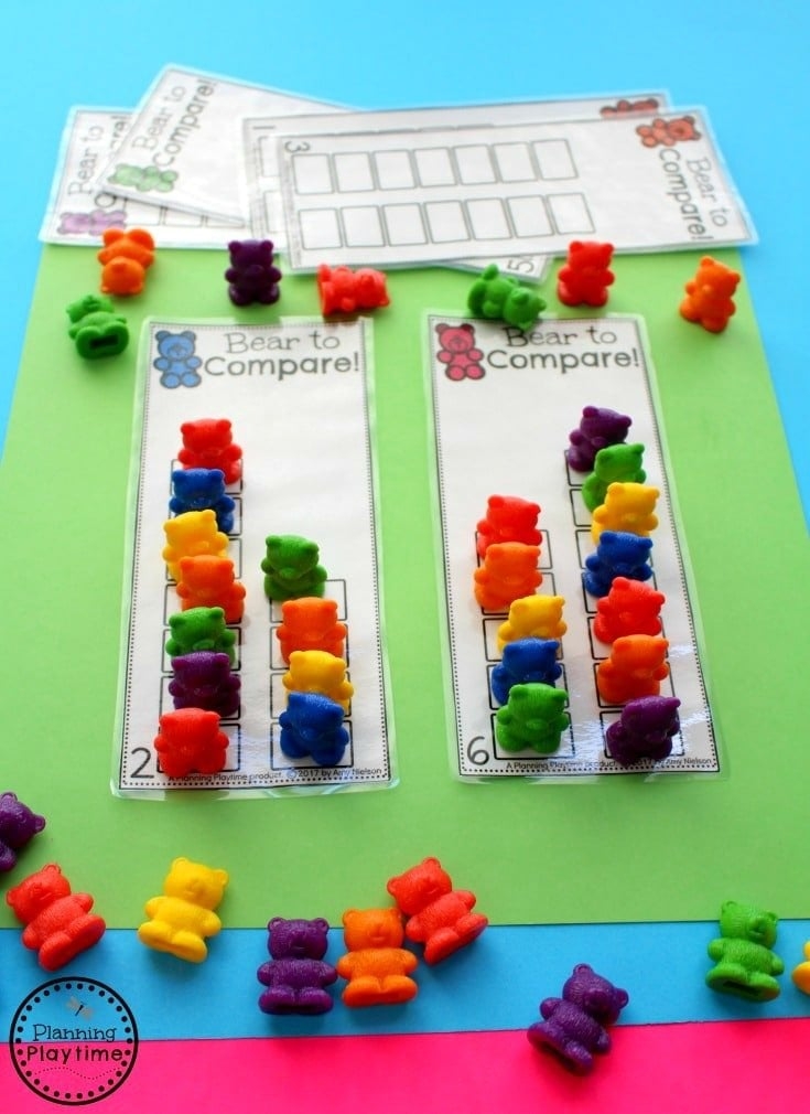 comparing numbers worksheets for kindergarten