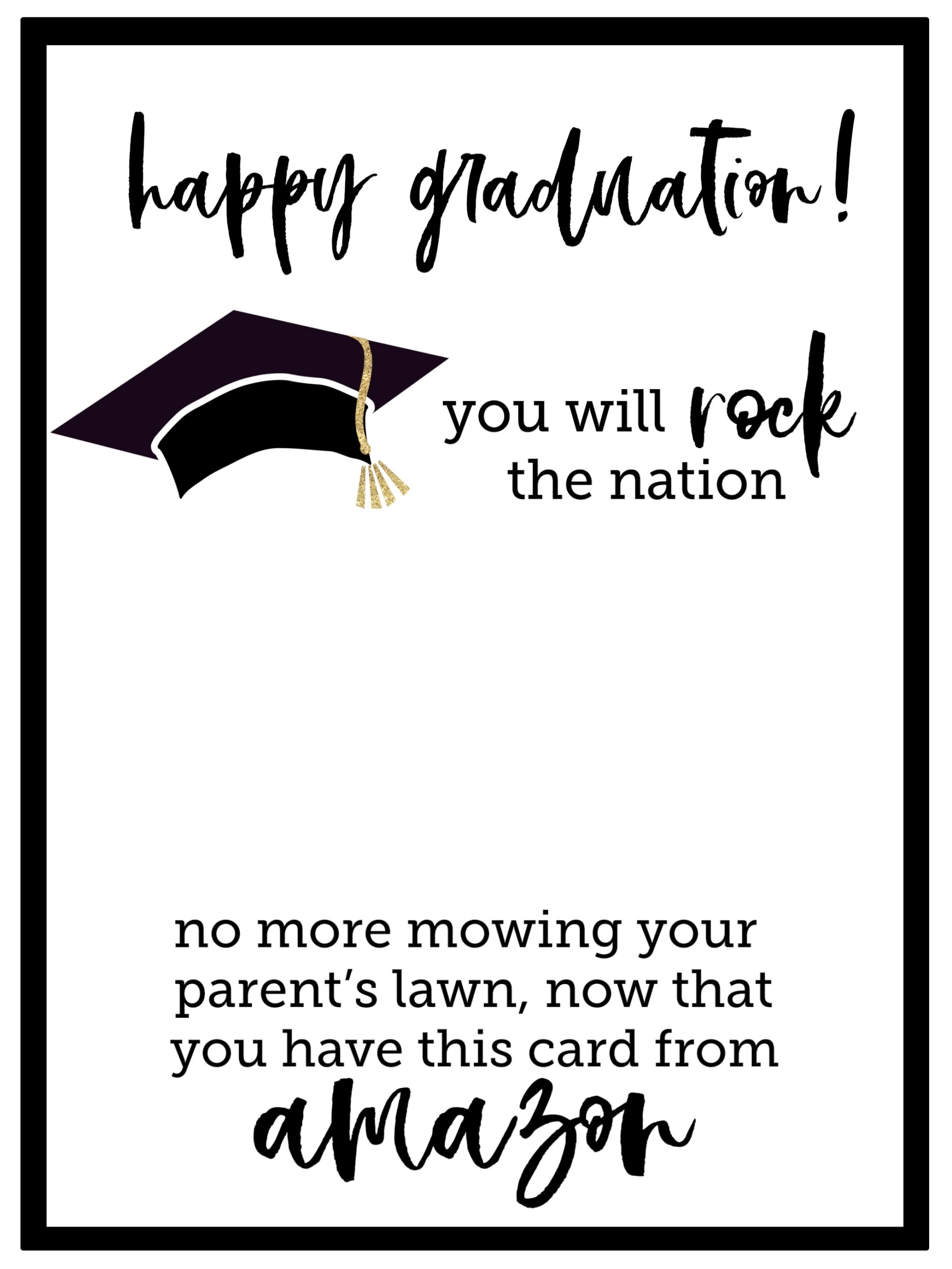 Congratulations Graduation Card Printable