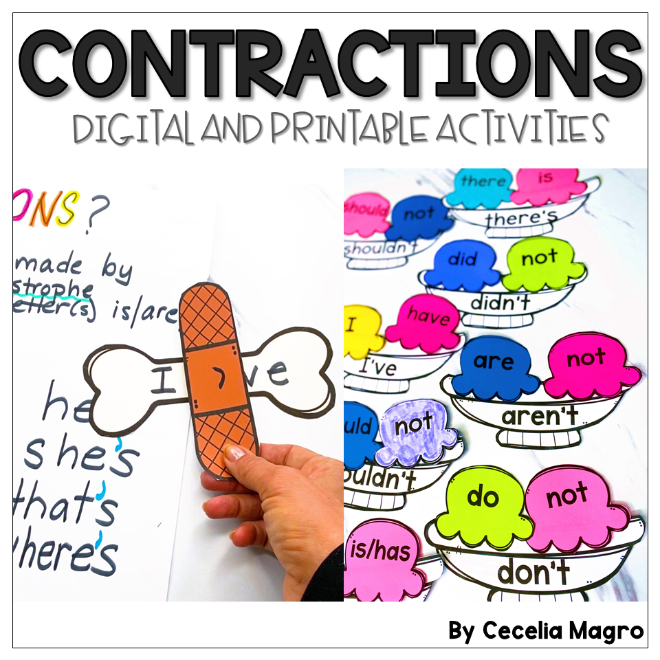 free printable contraction games