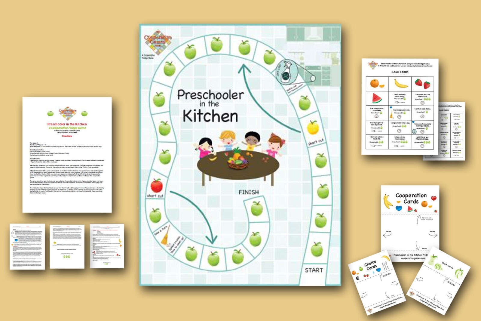 Cooperative Game Prinatable Game Preschooler Game Cooperative Games