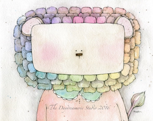 Cora The Color Wheel Lion Postcard Thedaydreamerie