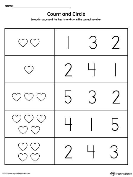 Count And Match Numbers 1 10 Worksheet Count And Match Numbers 1 10 