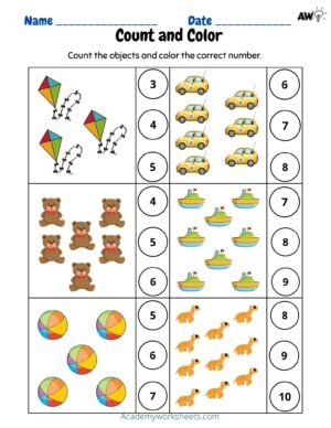 recognizing numbers 1-10 worksheets