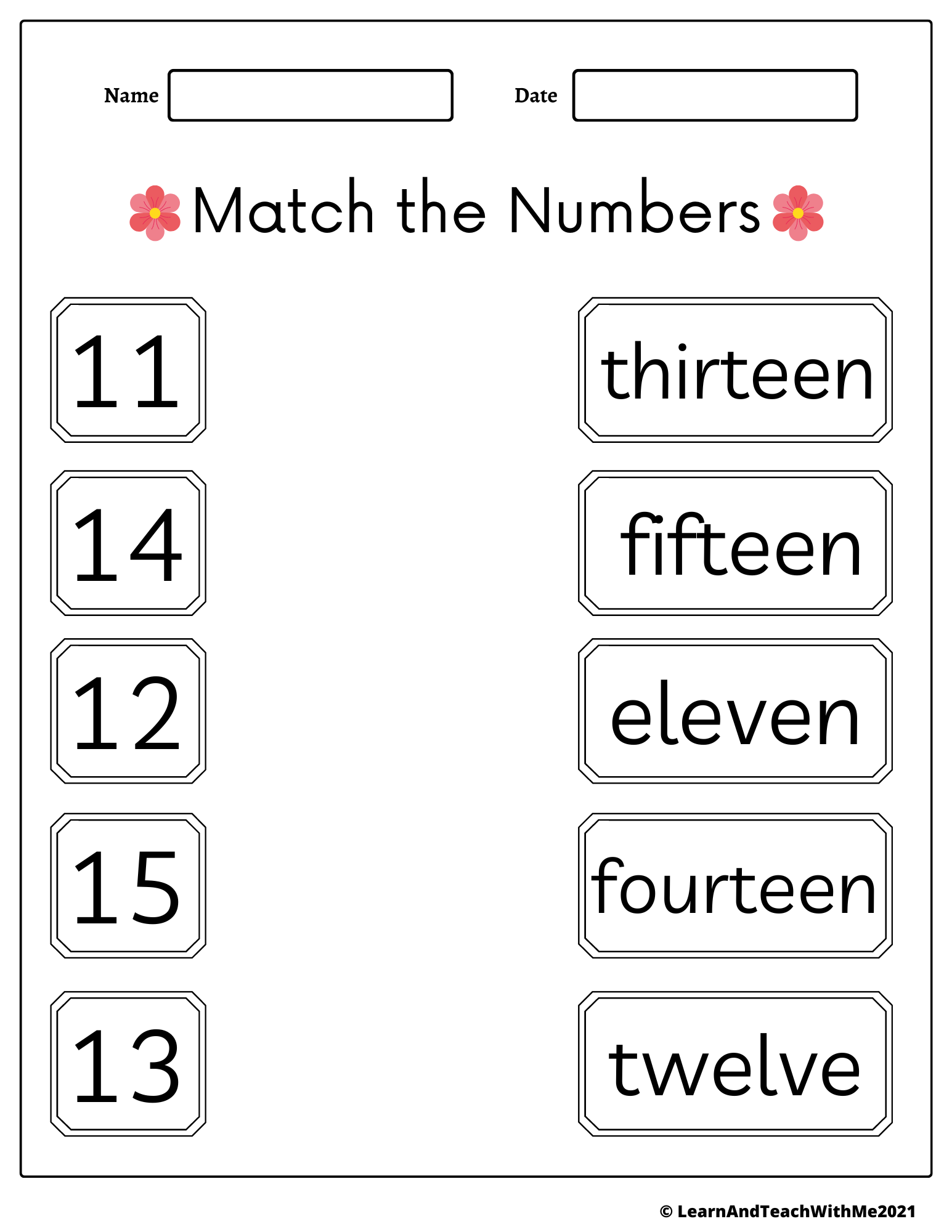 Count And Match Worksheets 1 20 Academy Worksheets Worksheets Library