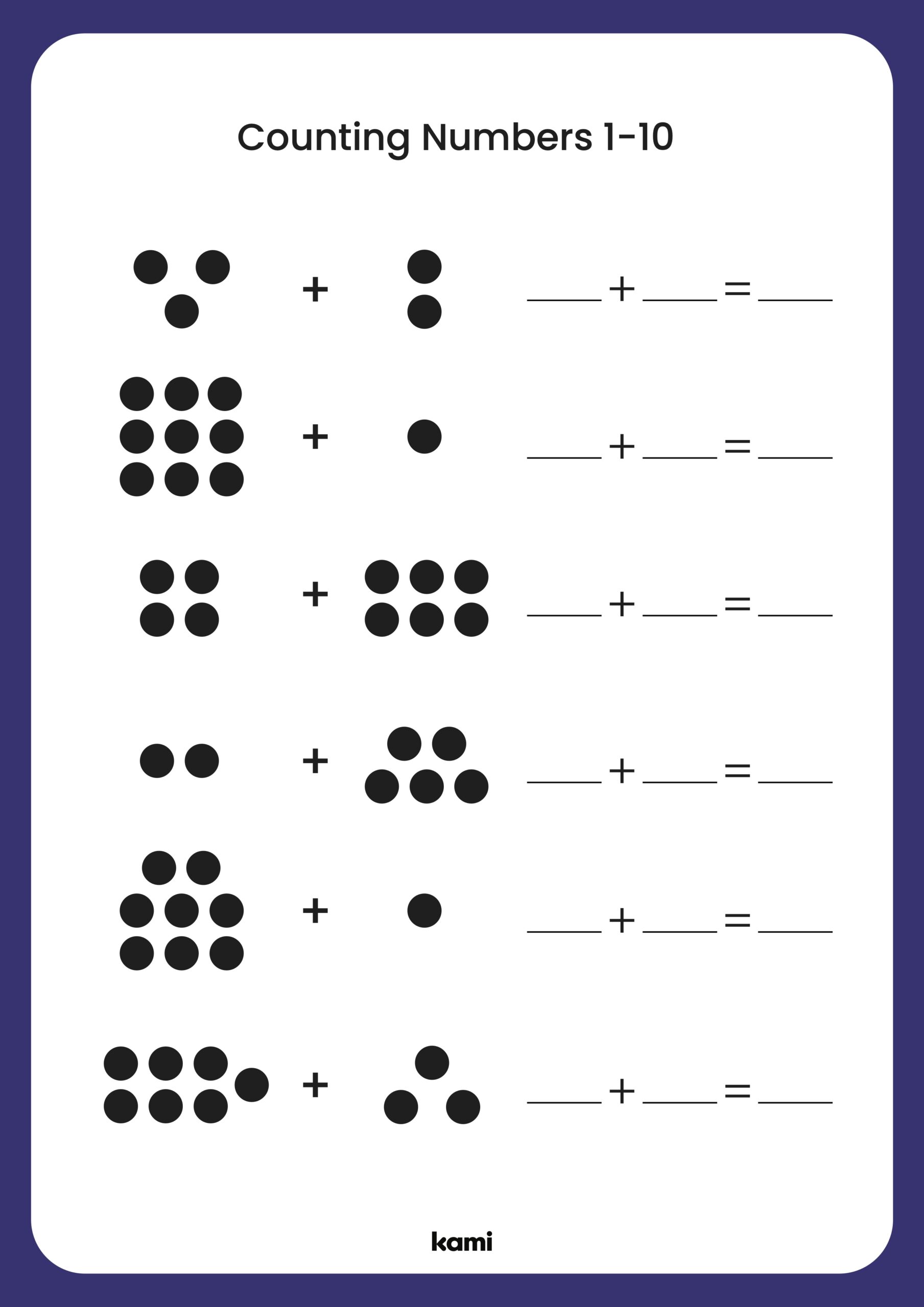 Counting Numbers 1 10 For Teachers Perfect For Grades 1st 2nd