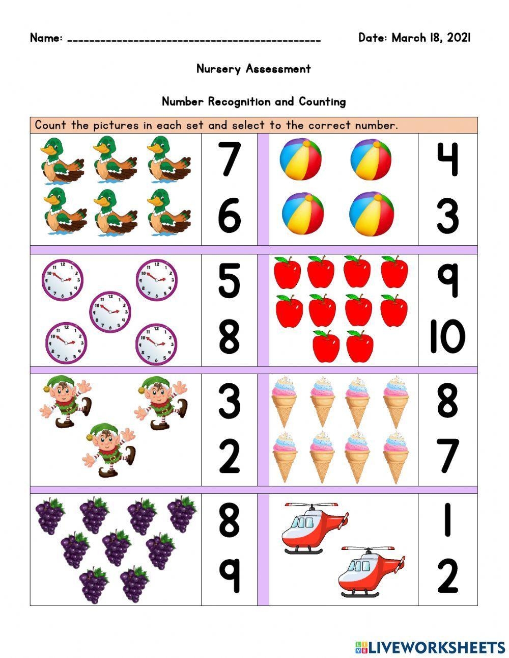 Counting Numbers Worksheets Your Home Teacher Worksheets Library