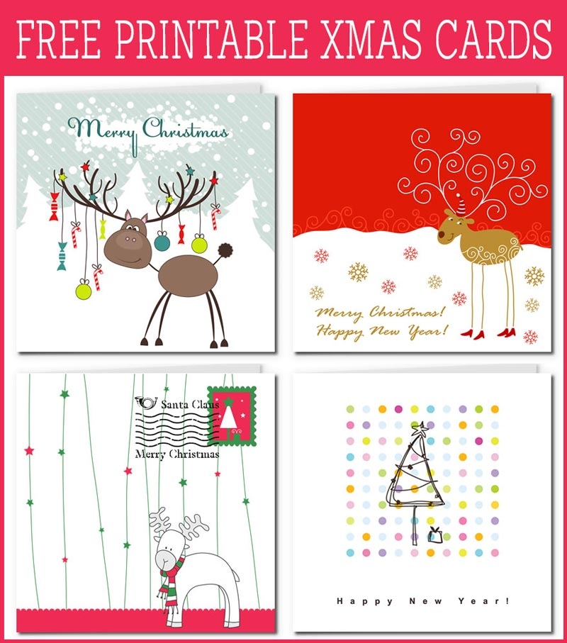 free printable holiday cards templates