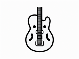 Creative Guitar Coloring Page Coloring Page