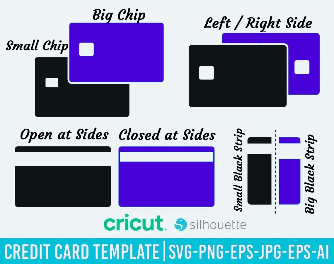 Credit Card Template SVG Credit Card Svg Debit Card Svg Credit Card 