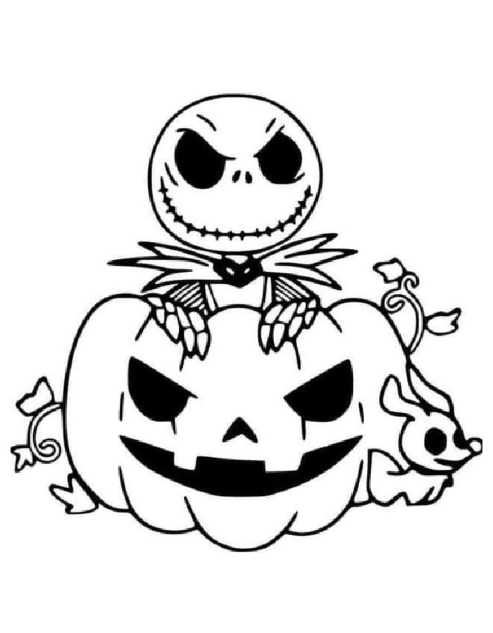 Creepy Printable Drawing Pdf Coloring Page