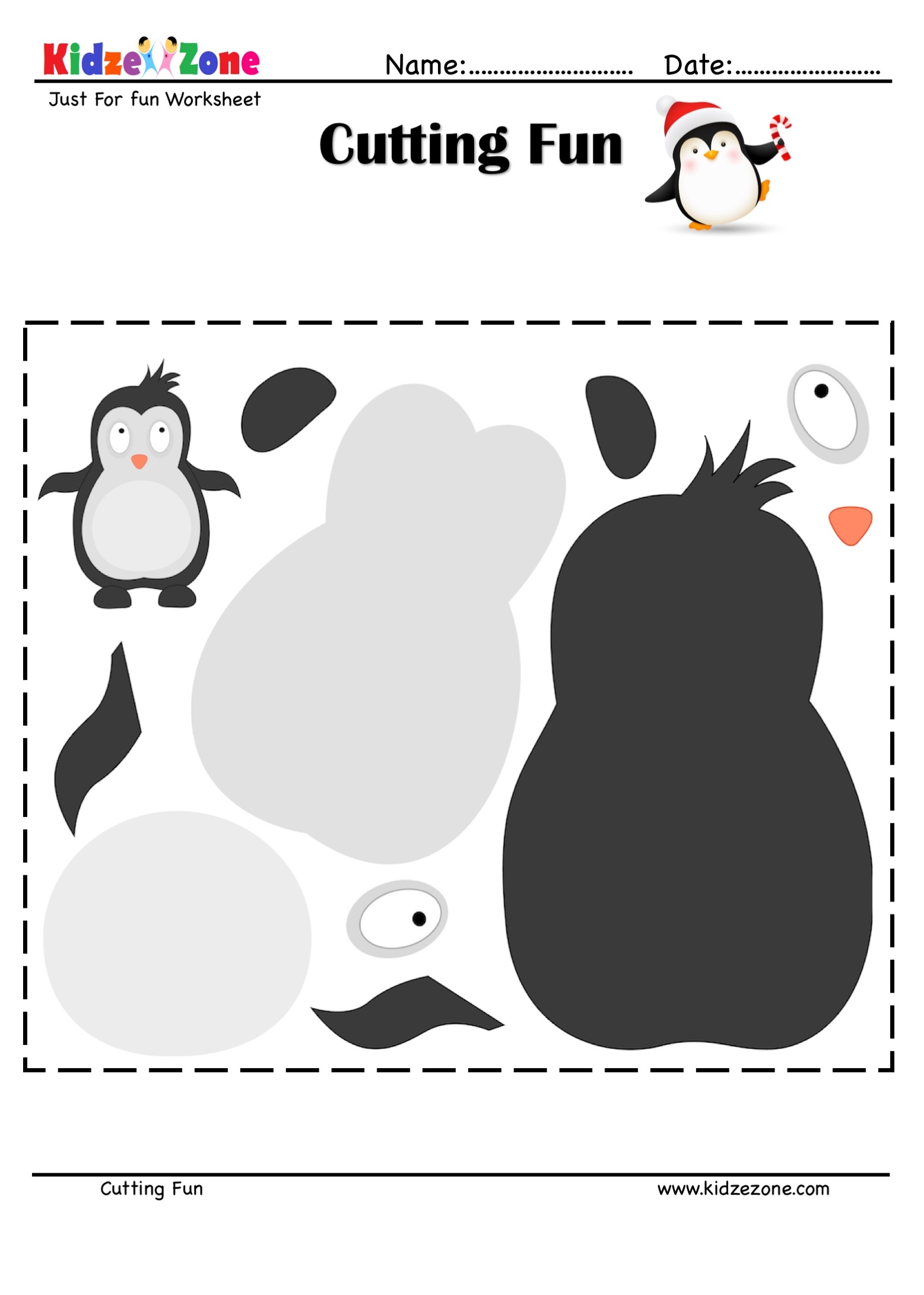 Cut And Glue Activities For Kindergarten