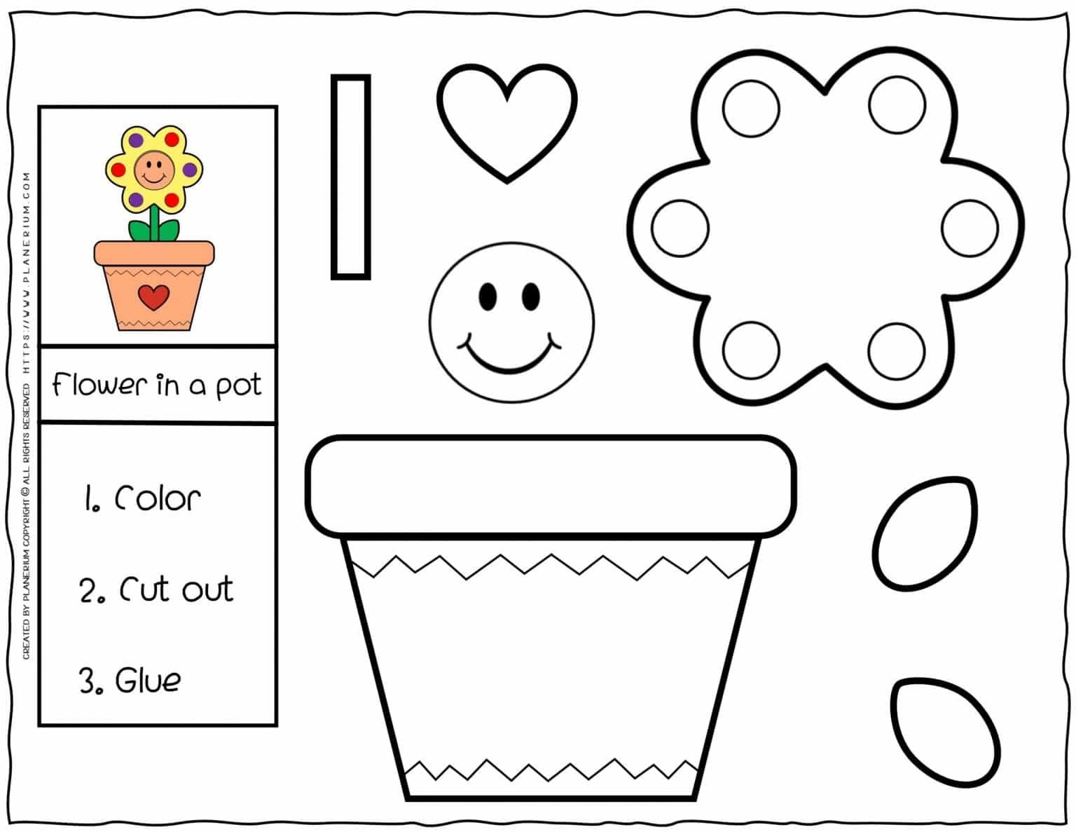 glue activities printable