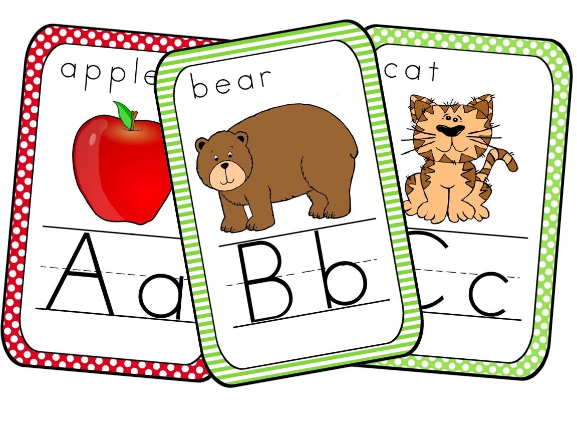 Cute Alphabet Card Printables Alphabet Word Wall Free Printable 