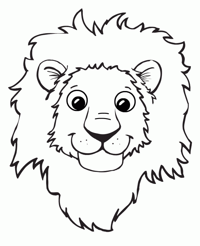 lion to color and print