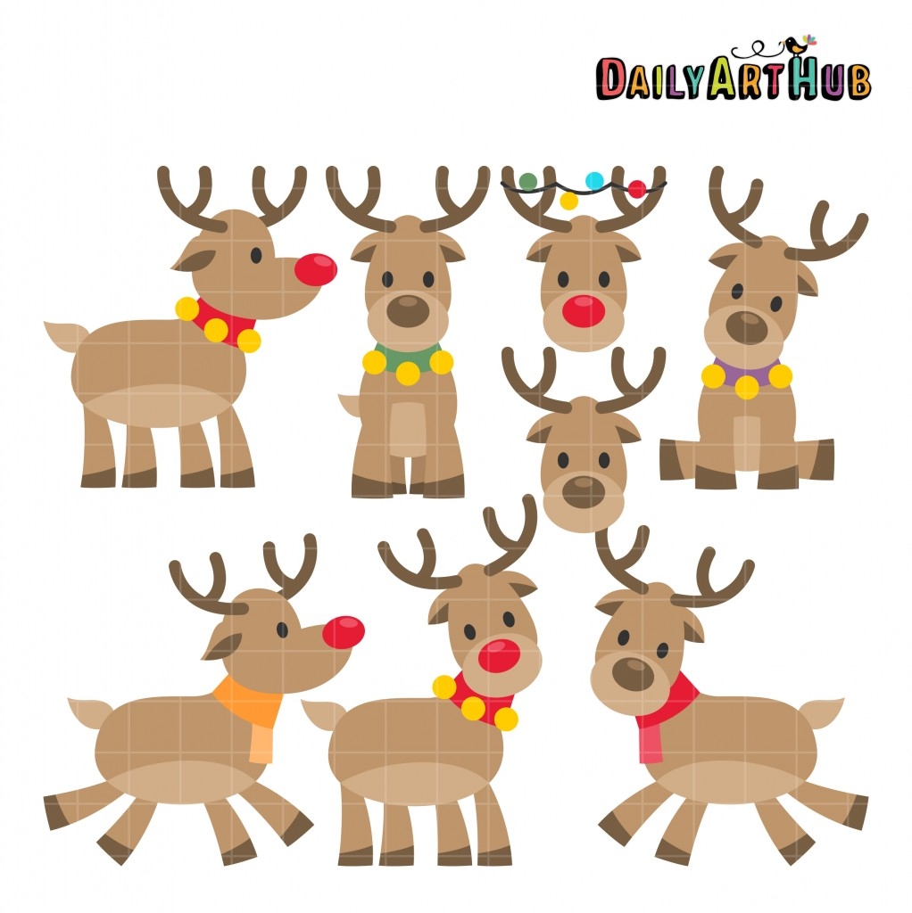 printable pictures of reindeers