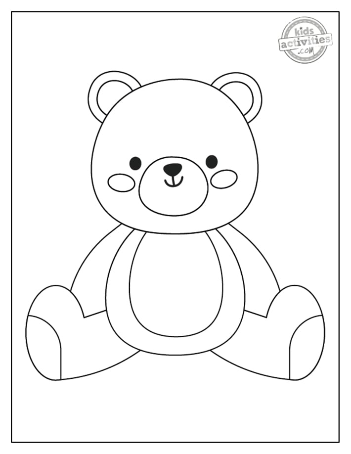 Cutest Ever Teddy Bear Coloring Pages Kids Activities Blog