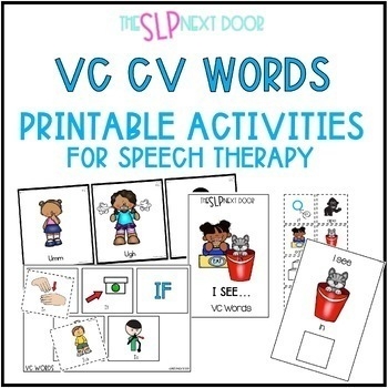 CV And VC Words Digital And Printable Cards Word Building Activities