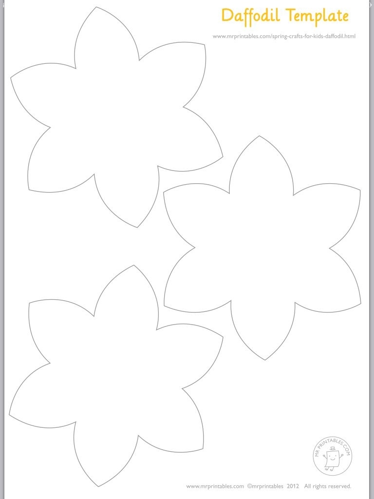 free printable pictures of daffodils