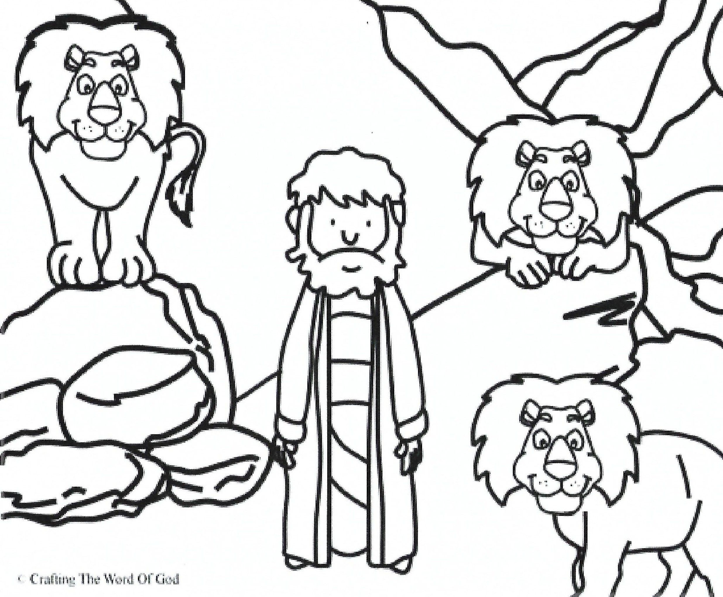 Daniel And The Lions Den Coloring Page Printable Dev onallcylinders
