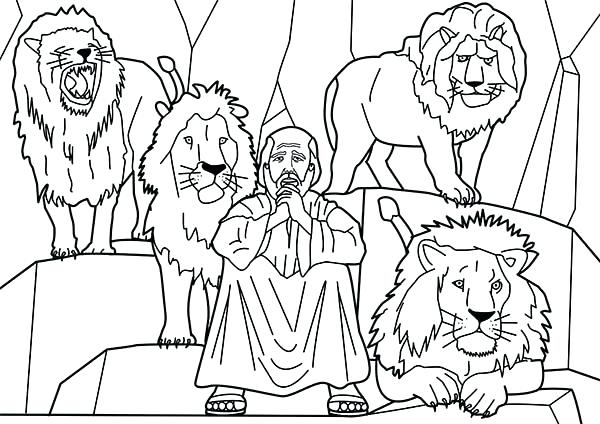 Daniel And The Lions Den Coloring Pages Free At GetColorings Free 