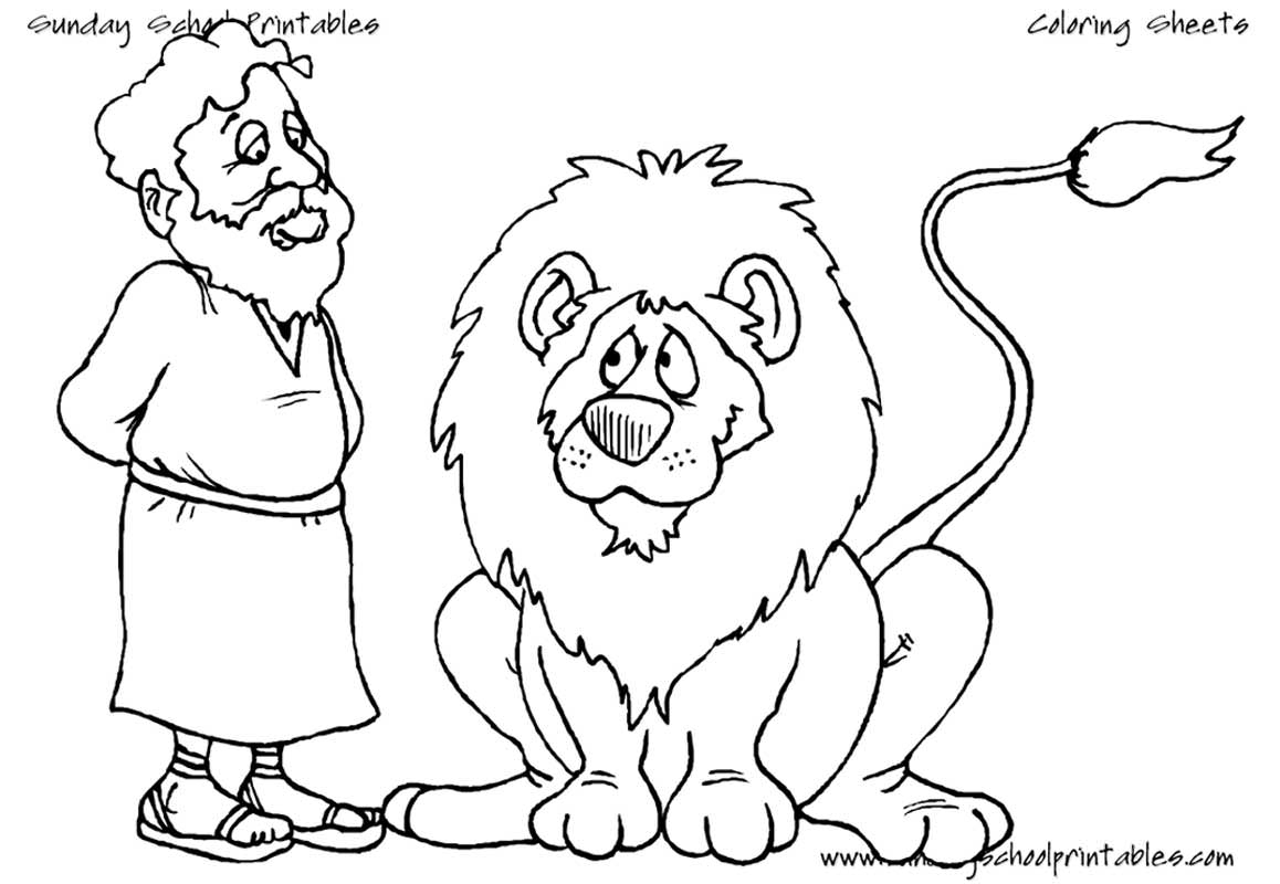 Daniel In The Lion Den Coloring Pages Coloring Home