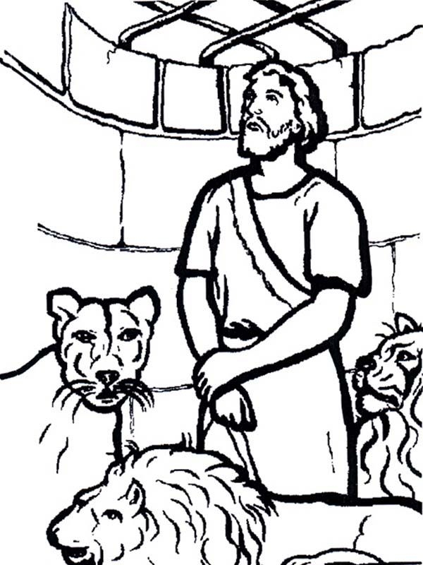 Daniel In The Lion Den Coloring Pages Coloring Home