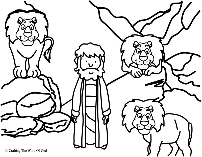 Daniel In The Lion Den Coloring Pages Coloring Home