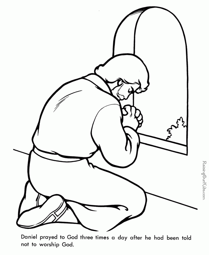 Daniel Lions Den Coloring Pages Coloring Home
