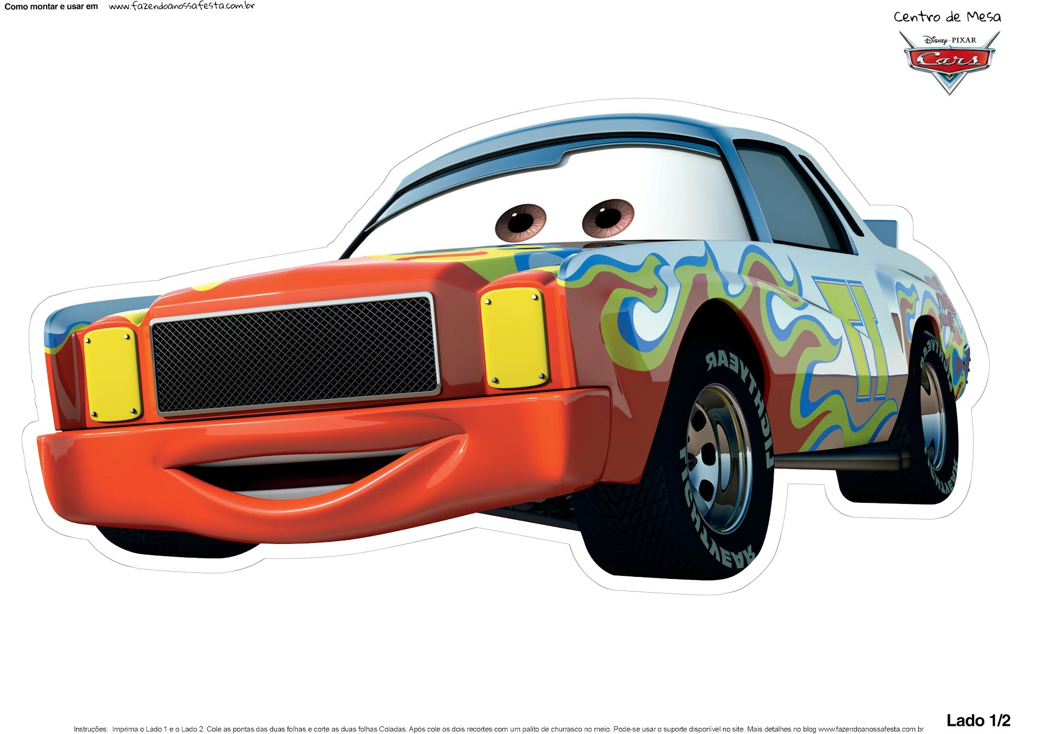 Darel Cartrip Of Cars Free Printable Table Centerpiece Oh My Fiesta