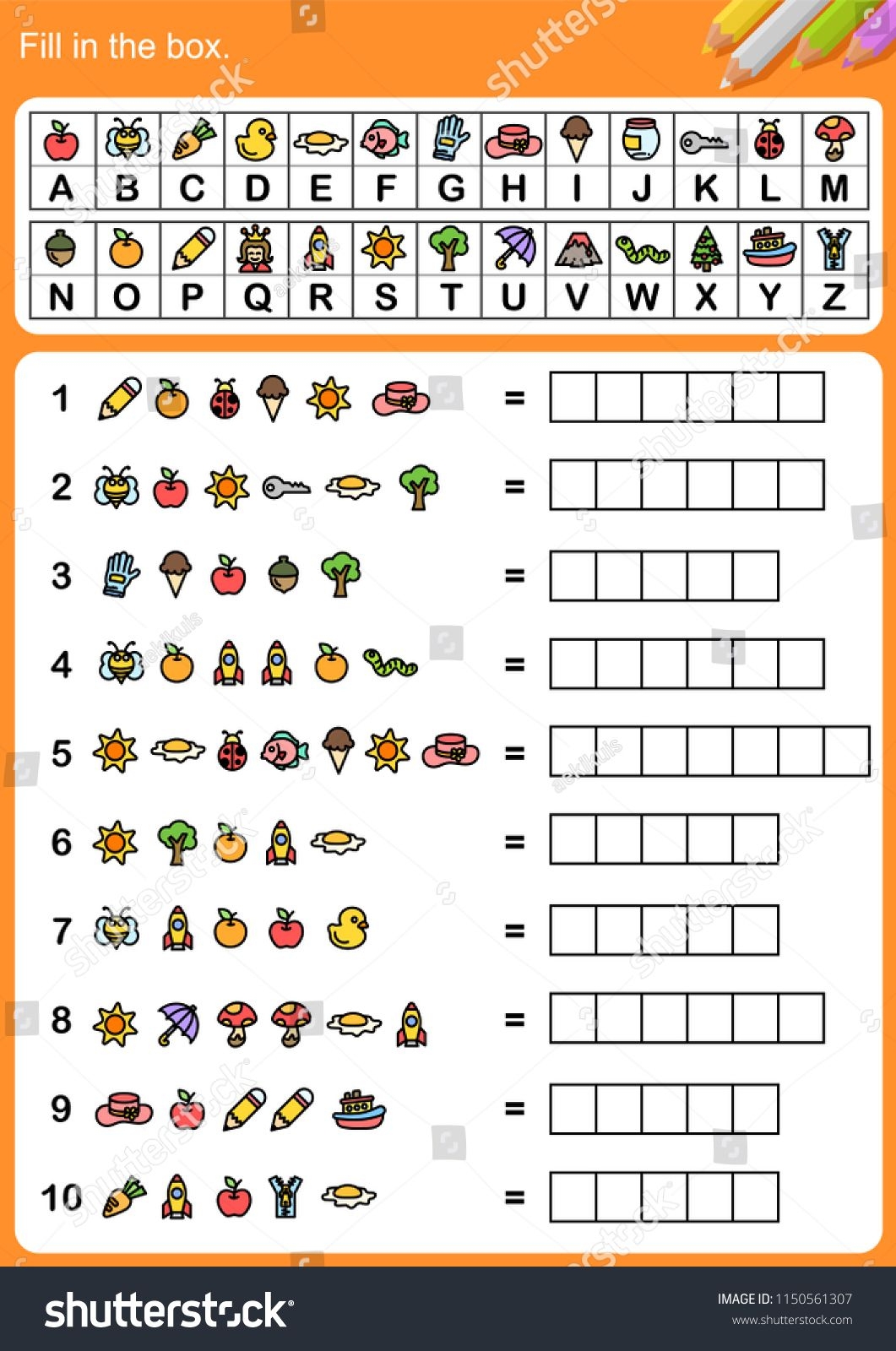 Decode Alphabet Fill In The Box Worksheet For Education Ad Free 