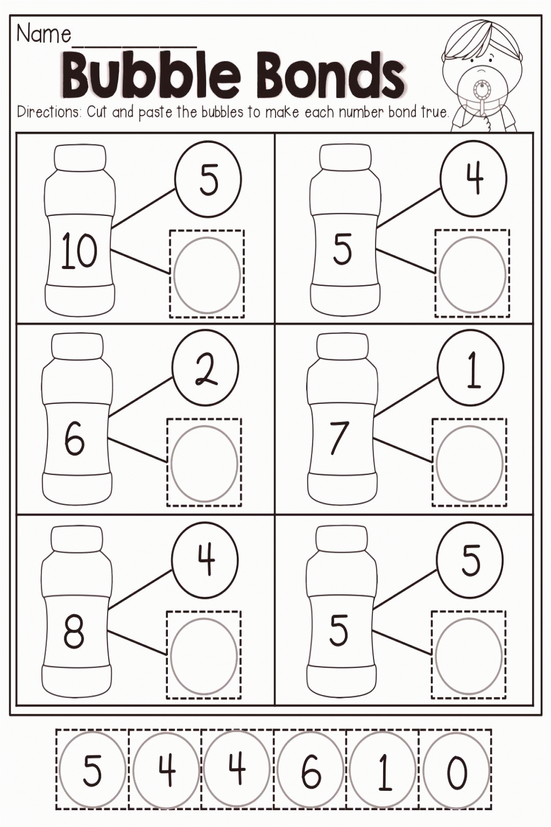 Decomposing Numbers Kindergarten Worksheets Engaging Worksheet Activities
