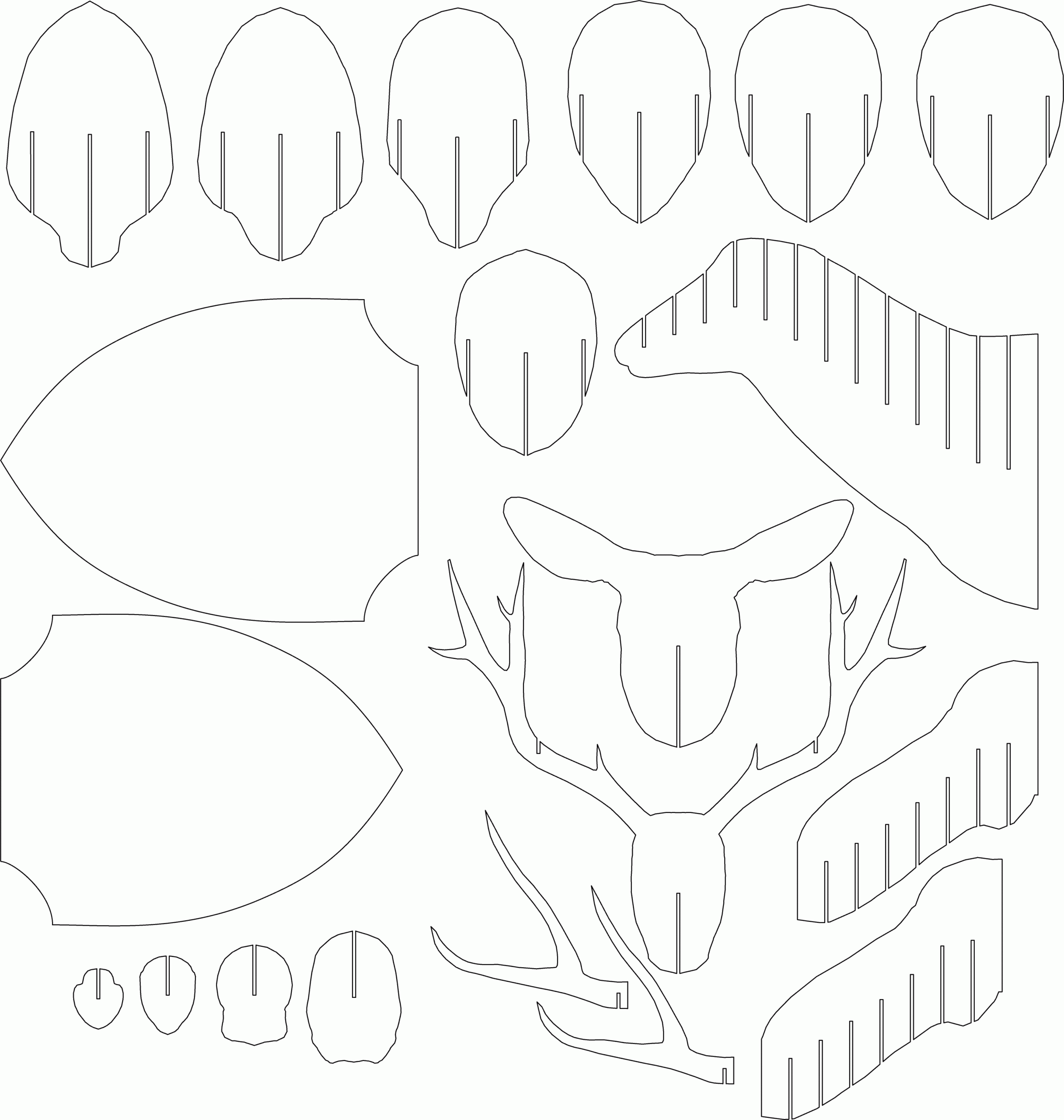 3d cardboard puzzle templates