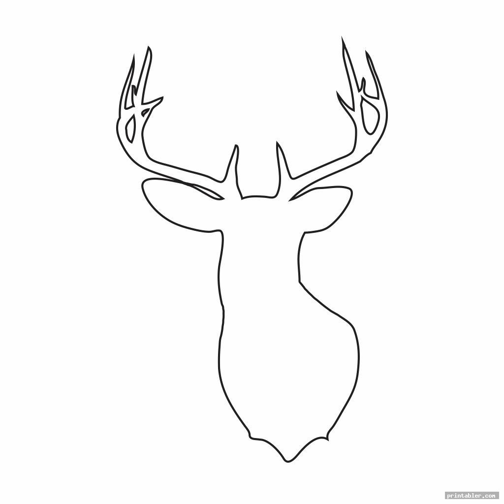 Deer Head Stencil Free Printable Papercraft Templates The Best Porn 