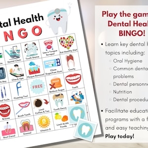 free printable dental bingo game