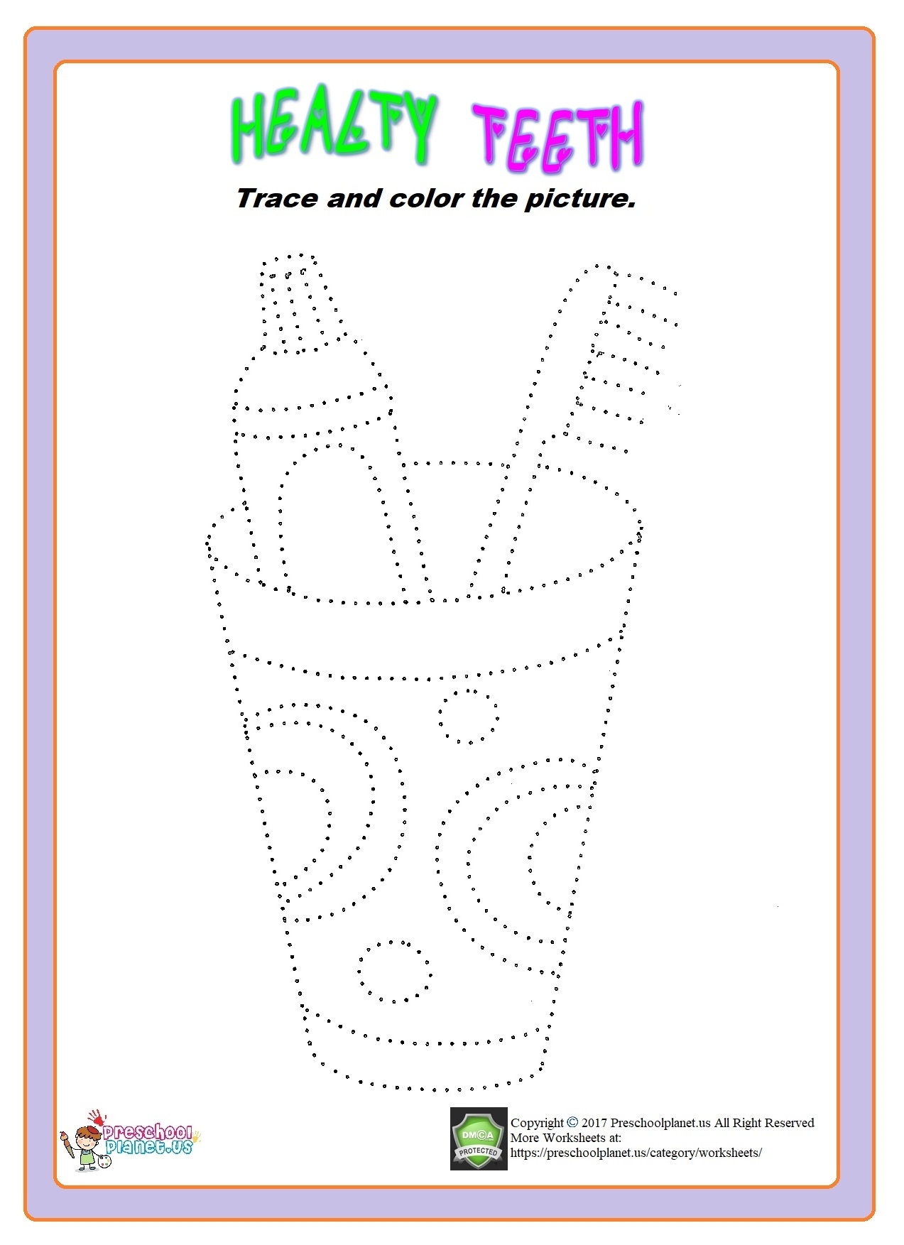 dental health printable activities
