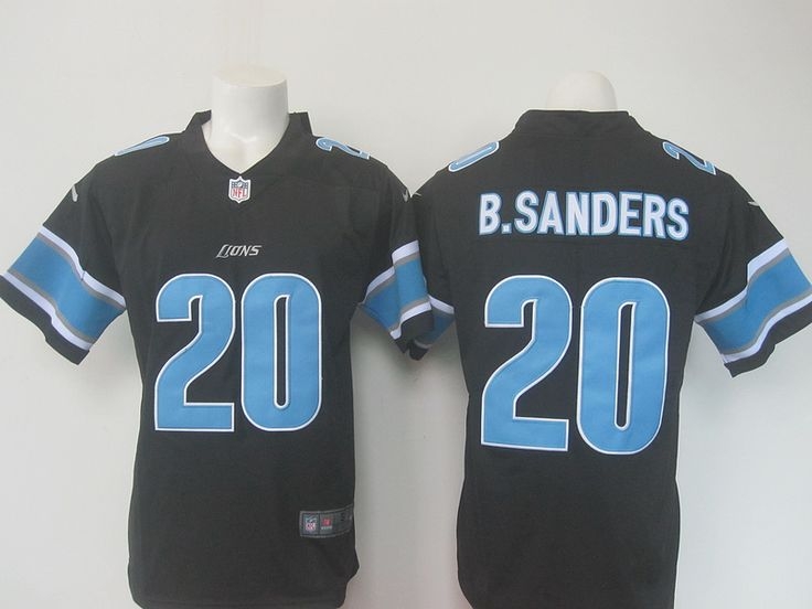 Detroit Lions 20 Sanders Black Color Rush Jersey Color Rush Nfl 