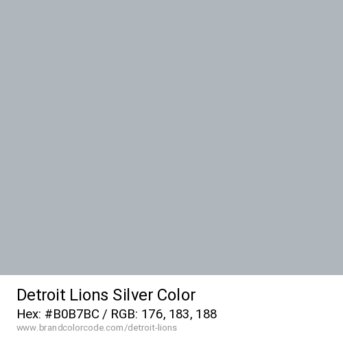 Detroit Lions Brand Color Codes BrandColorCode