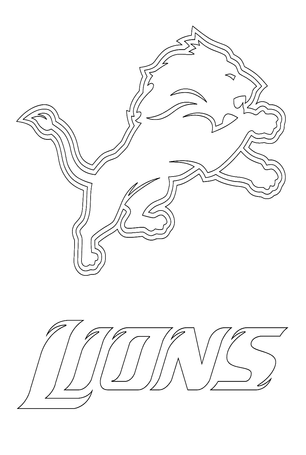 printable coloring pages of lions