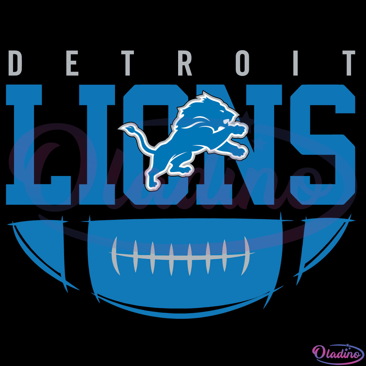 Detroit Lions Football Team Logo SVG Digital File