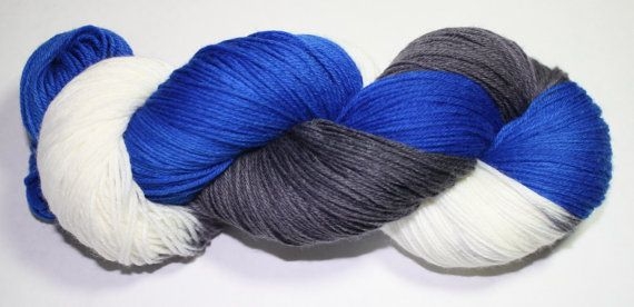Detroit Lions Hand Dyed Sock Yarn Etsy
