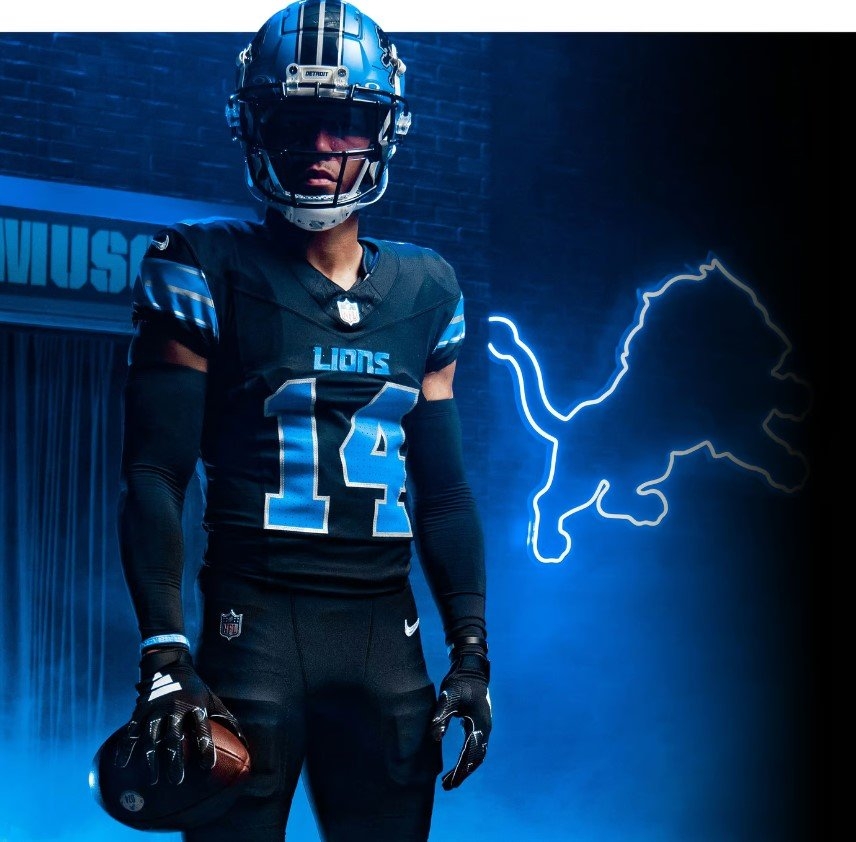 Detroit Lions Jersey 2024 White Shawn Lulita