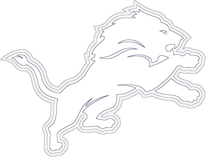 Detroit Lions Logo Coloring Page