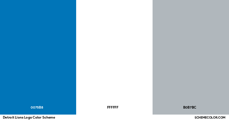Detroit Lions Logo Colors Brands And Logos SchemeColor