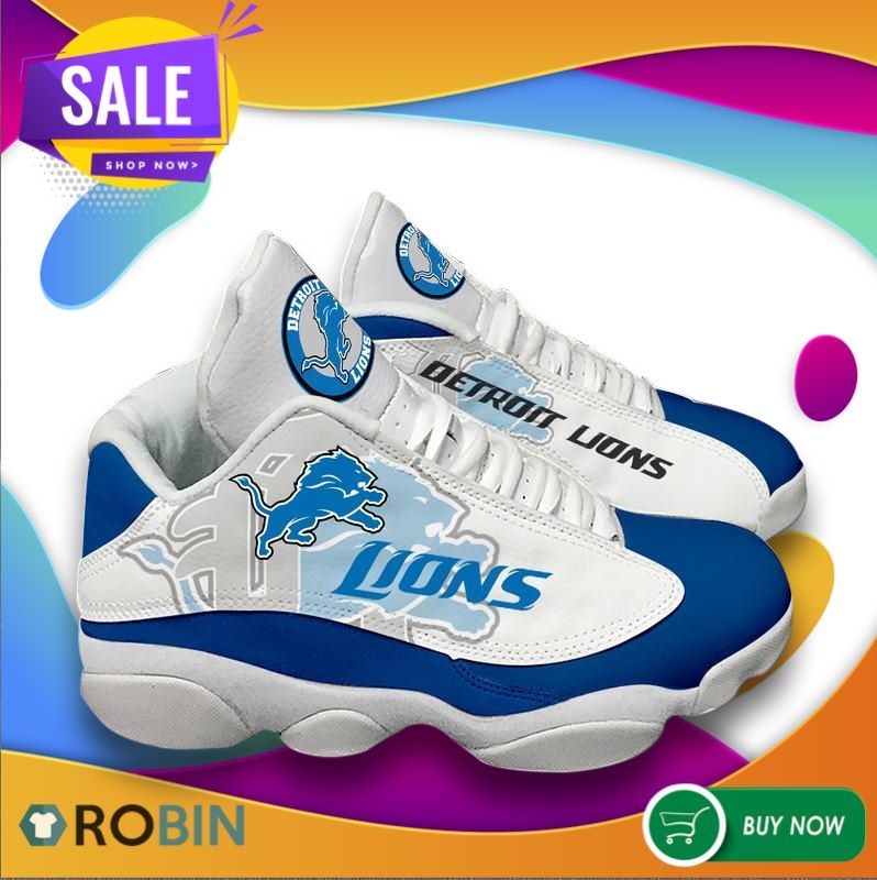 detroit lions colored shoes