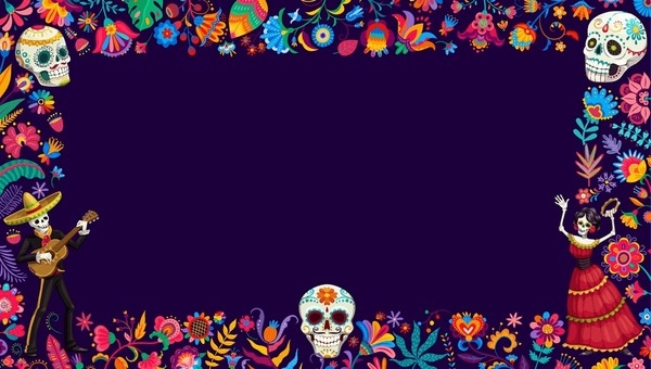 Dia De Los Muertos Frame Royalty Free Images Stock Photos Pictures 